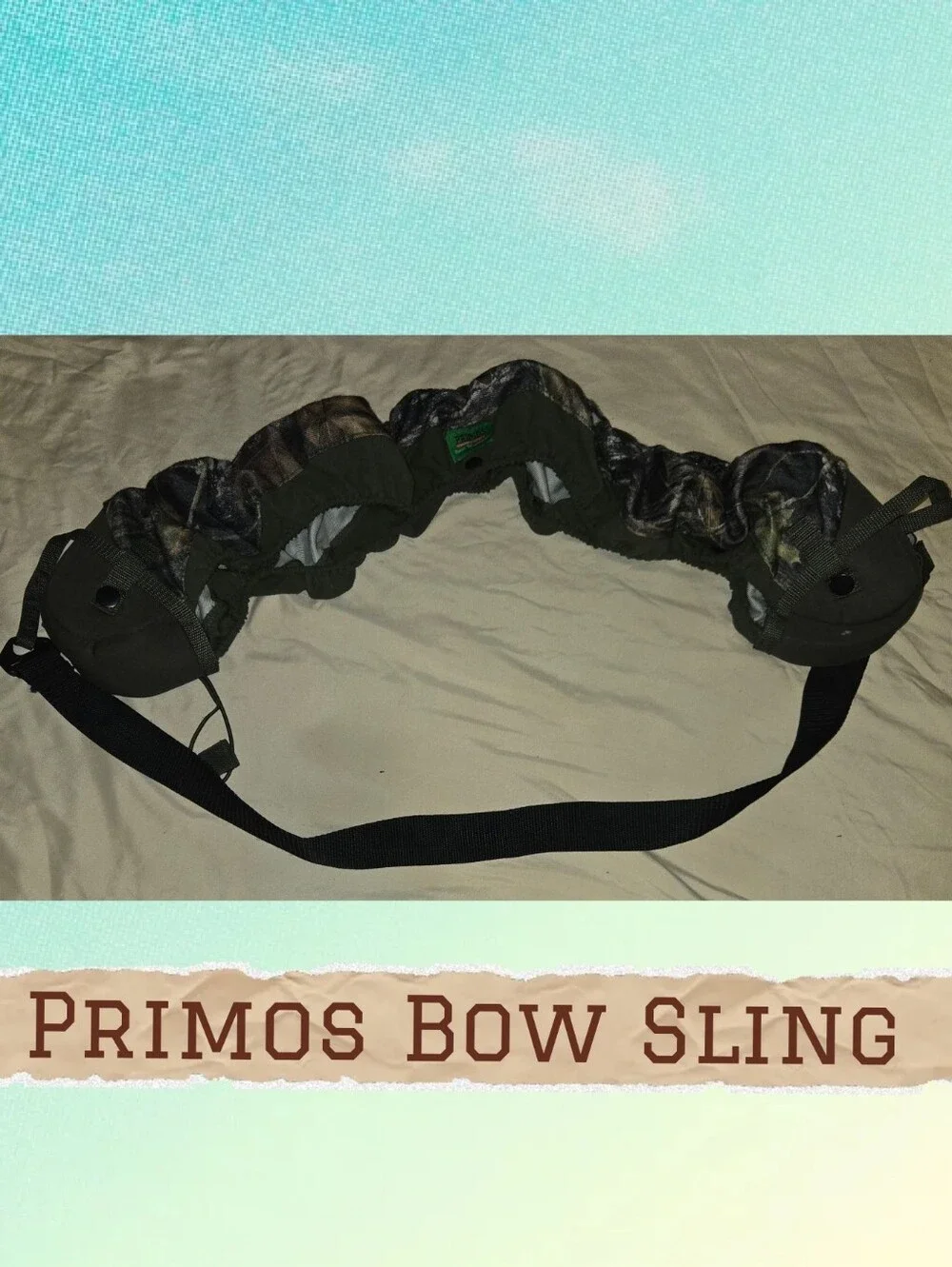 Camouflage Bow Sling - Green Camo Carry Strap